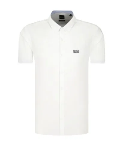 Hugo Boss White Logo Detail Short-sleeved Shirt