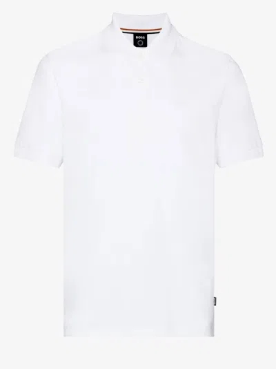 Hugo Boss White Logo Polo