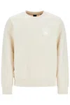 Hugo Boss C-sharpi 08 Cotton Regular Fit Sweatshirt In Open White (white)