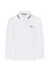 Hugo Boss Polo Shirt Boss Kids Color White In White