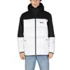 Hugo Boss White Recycled Polyester Men's Jacket In Black