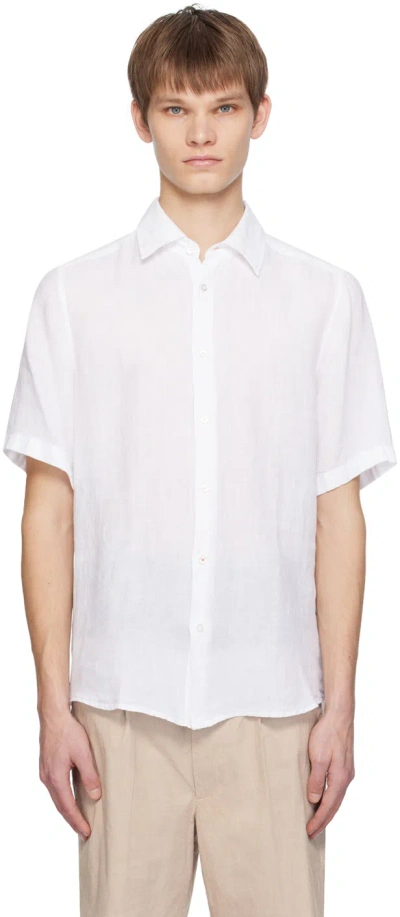 Hugo Boss White Regular-fit Shirt In 100-white