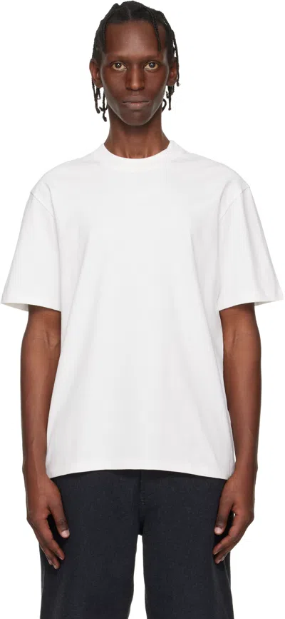 Hugo Boss White Relaxed-fit Logo-print T-shirt