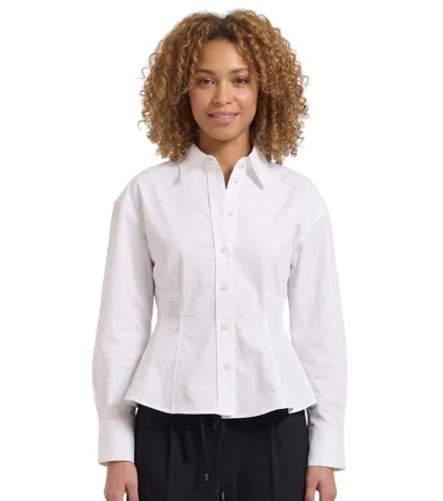 Hugo Boss White Relaxed Solid Shirt