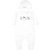 HUGO BOSS WHITE SET FOR BABY BOY WITH RACCOON AND LOGO