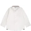 Hugo Boss White Shirt For Baby Boy With Logo In White