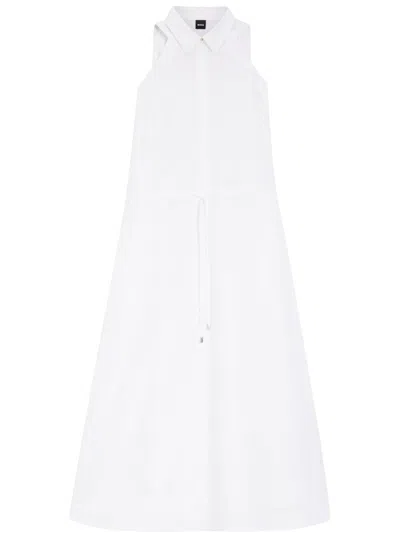 Hugo Boss White Sleeveless Dress