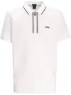 Hugo Boss White Slim Fit Logo Polo In White