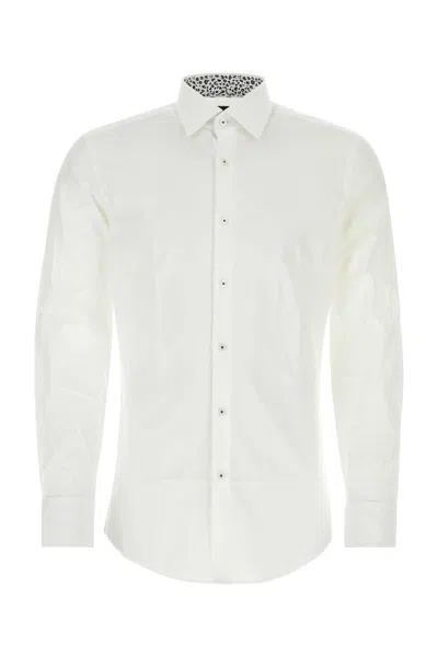 Hugo Boss White Stretch Poplin Shirt