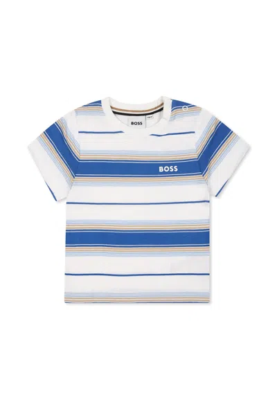 Hugo Boss White T-shirt For Baby Boy With Logo