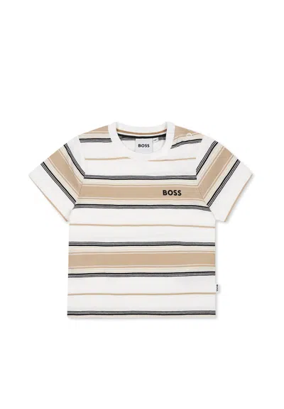 Hugo Boss White T-shirt For Baby Boy With Logo