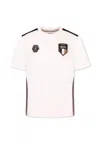 Hugo Boss White T-shirt For Boy With Coat In White