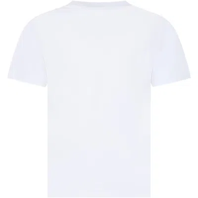 Hugo Boss Kids' White T-shirt For Boy With Logo