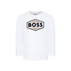 Hugo Boss White T-shirt For Boy With Logo In White