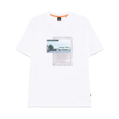 Hugo Boss White T Shirts In 白色
