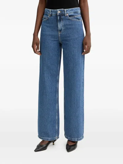 Hugo Boss Wide-leg Jeans In Blue