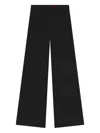 Hugo Boss Wide-leg Trousers In Black