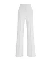 Hugo Boss Talia High Rise Bootcut Pants In White