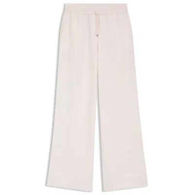 Hugo Boss Wide-leg Trousers With Elasticated Waistband In Neutral