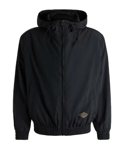 Hugo Boss Windbreaker Jacket In Black