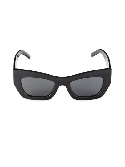 Hugo Boss Women's 52mm Cat Eye Sunglasses In Black
