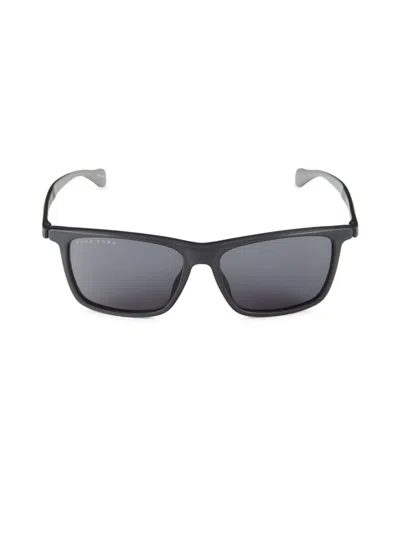 Hugo Boss Women's 57mm Rectangle Sunglasses In Black