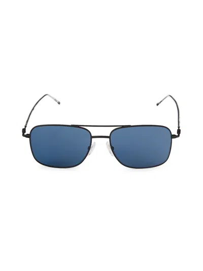 Hugo Boss Women's 58mm Aviator Sunglasses In Blue