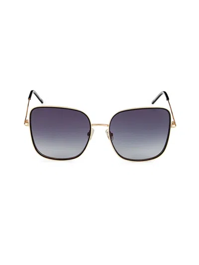 Hugo Boss Women's 58mm Butterfly Sunglasses In Gray