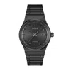 Hugo Boss Men Candor Auto Automatic Ionic Plated Black Steel Watch 41mm In Black