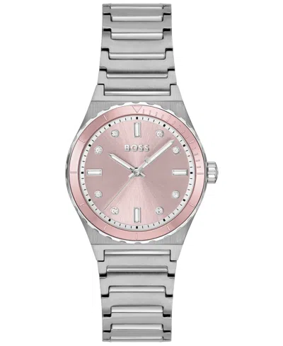 HUGO BOSS WOMEN'S CANDOR SPORT QUARTZ STAINLESS-STEEL WATCH, 32MM