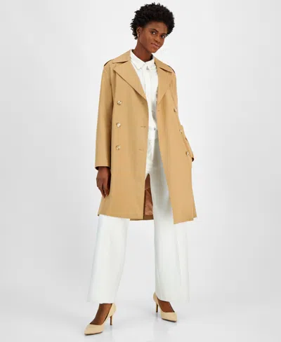Hugo Boss Women's Classic Double-breast Trench Coat In Medium Beige