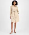 Hugo Boss Delegant Shirtdress In Stone