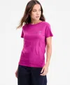 Hugo Boss Women's Cotton Embellished-graphic T-shirt In Pink