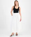 Hugo Boss Elastic-waist Midi A-line Skirt In Multi