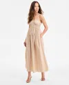 Hugo Boss Women's Cotton Sweetheart-neck Maxi Dress