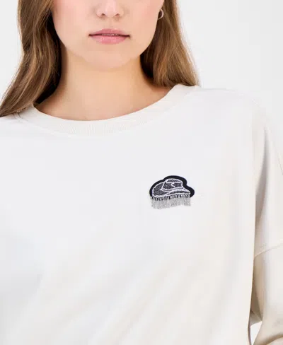 Hugo Boss Women's Cowboy Hat Graphic Sweatshirt In White