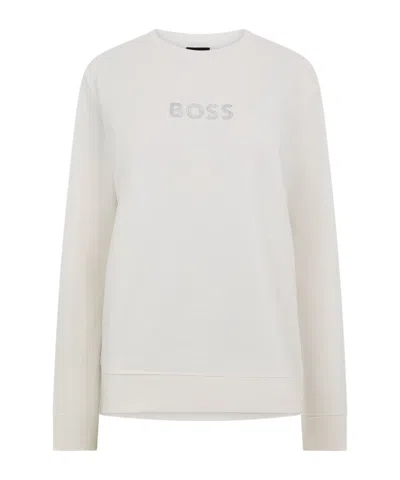 Hugo Boss Women's Crew Sweatshirt In White