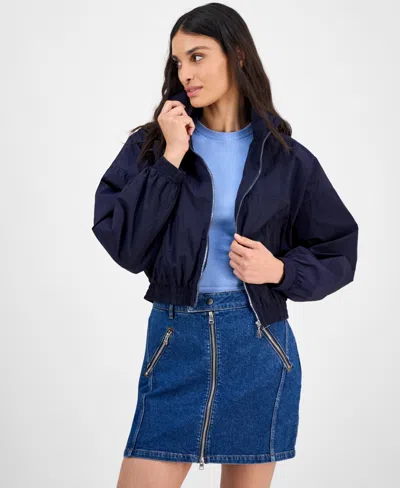 Hugo Boss Women's Cropped Jacket In Blue