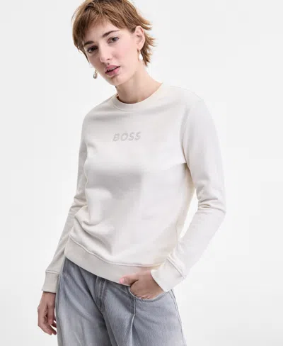 Hugo Boss Women's Embellished Logo Crewneck Sweatshirt
