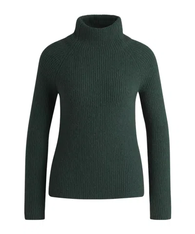 Hugo Boss Women's Falodan Crew Sweatshirt In Green