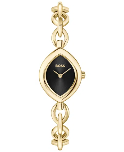 Hugo Boss Women's Fiora Quartz Ionic Plated Thin Gold Steel Watch, 22.4mm