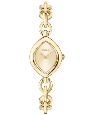 Hugo Boss Women's Fiora Quartz Ionic Plated Thin Gold Steel Watch, 22.4mm