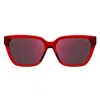 Hugo Boss Cat-eye Sunglasses In Red