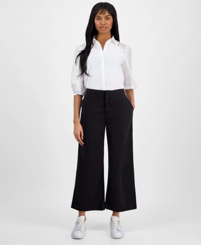 HUGO BOSS WOMEN'S HIGH-RISE WIDE-LEG PANTS