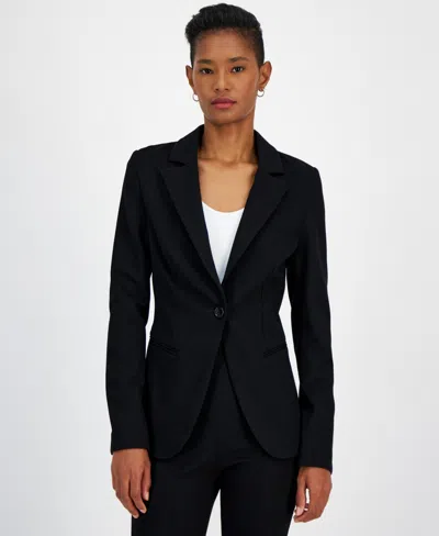 Hugo Boss Women's Jaslim Notch-lapel Single-button Blazer In Black
