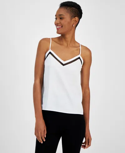 Hugo Boss Women's Lace-inset V-neck Camisole In White