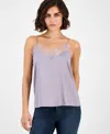 Hugo Boss Boss Orange Ilessy Eyelash Lace Camisole In Purple