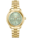 Hugo Boss Women's Lida Quartz Multifunction Ionic Plated Thin Gold-tone Steel Watch 38mm In Ionic Plated Thin Gold Steel