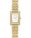 Hugo Boss Boss Lucy Precious Rectangular Watch, 18.5mm In Gold