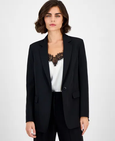 Hugo Boss Women's One-button Blazer In Black